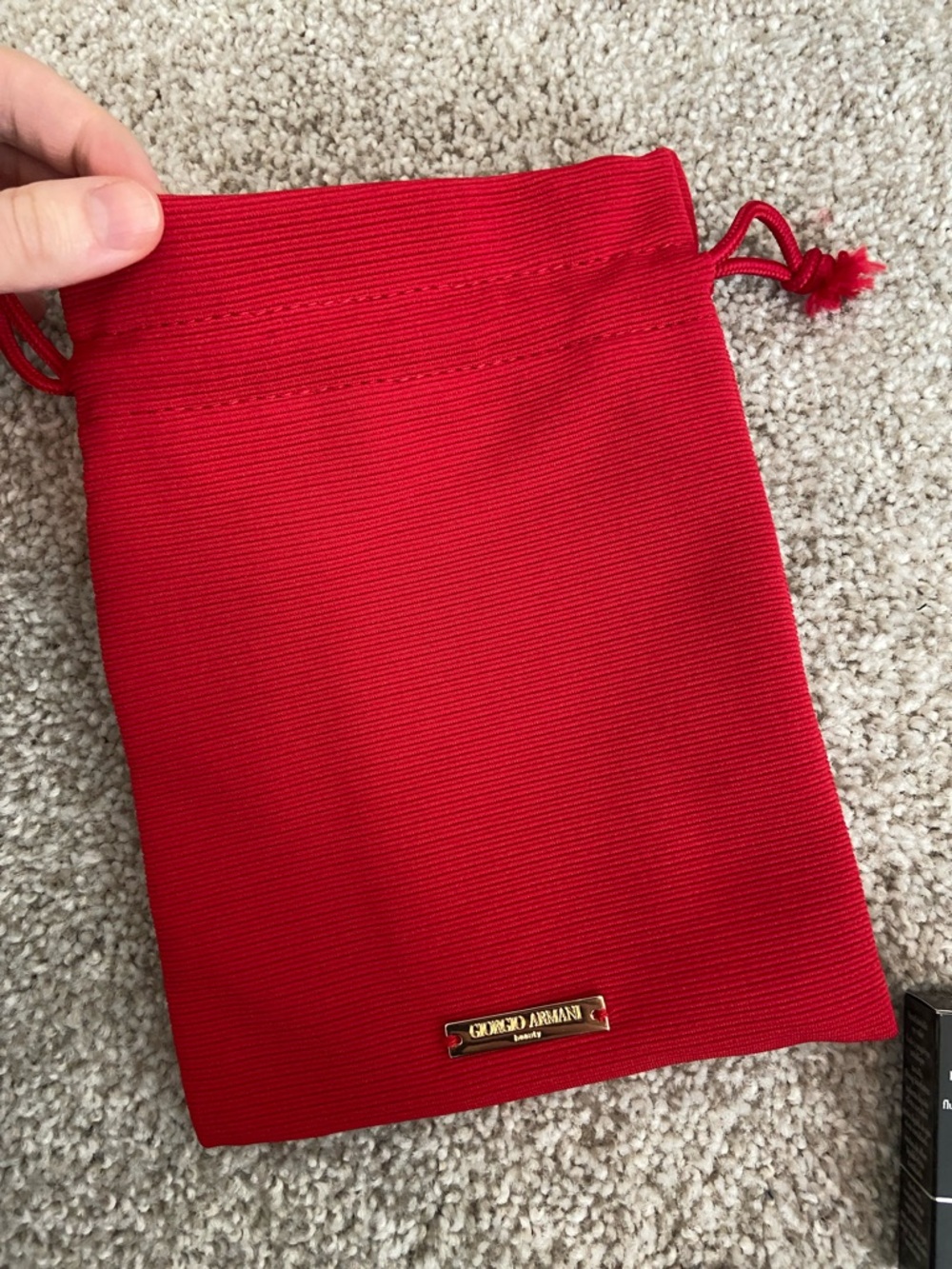 Giorgio Armani Bundle! Red & Black Logo Pouch Set, primer, eye cream, eye tint❤️ - Picture 6 of 12